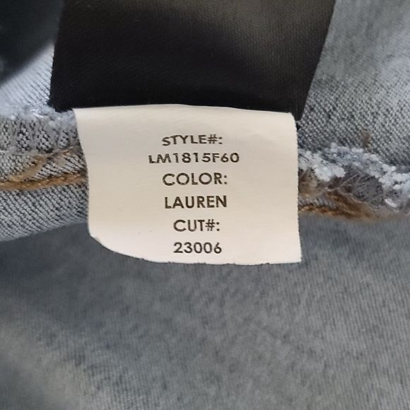 Liverpool Los Angeles Distressed Denim Jacket Women's Size Large Blue - Picture 10 of 12